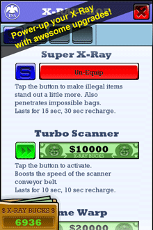 xray scanner iphone game logbook